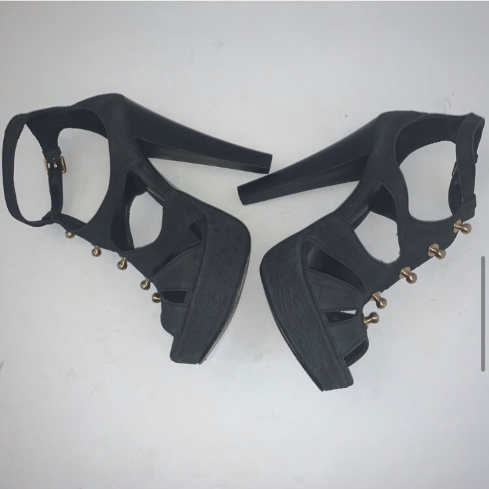 Thomas Wylde Studded Platform Pumps - Picture 6 of 12